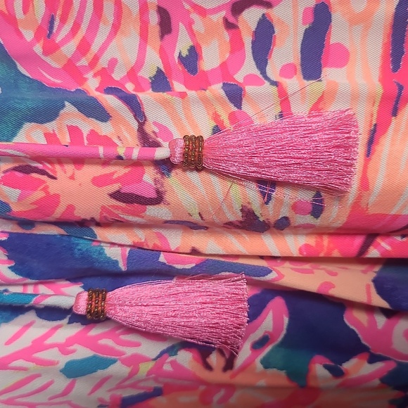 Lilly Pulitzer Vibrant Pink and Blue Joggers - Picture 8 of 12